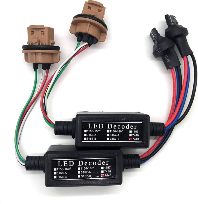 Stark Industries 7443 7441 7444 Decoder Canceller - Eliminates Error Signal Messgages for Tail lights, Reverse lights, Turn signals, etc