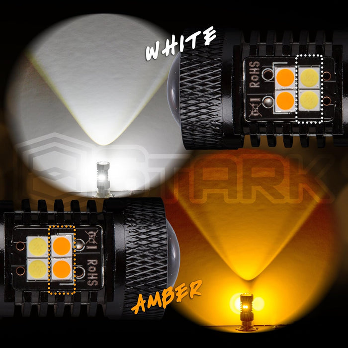2.3W Bulbs - LED Bulbs - Crown Series 3030 Max Intensity - 6 pcs SMD Chip - CanBUS - T10 168 175 194 2825 W5W - White (1 Pair)