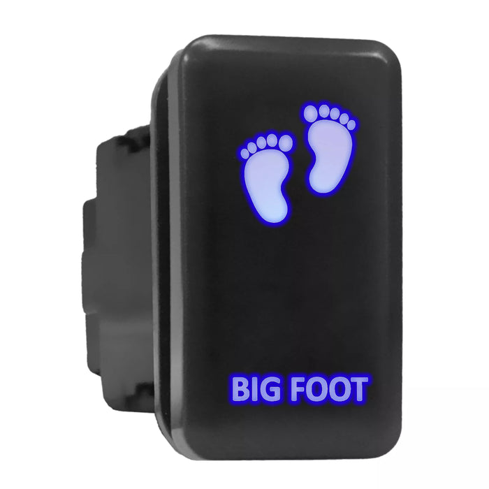 BIG FOOT - Tall Push Switch with Backlit Symbol Compatible with Toyota ON-OFF with Connector Wire Kit - Size 0.83 x 1.54 x 2.3 inches
