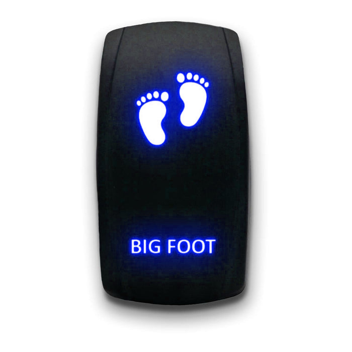 BIG FOOT - Laser Etched 5-Pin Single Pole Single Throw Vertical Rocker Switch ON-OFF SPST Toggle Switch 20A 12V