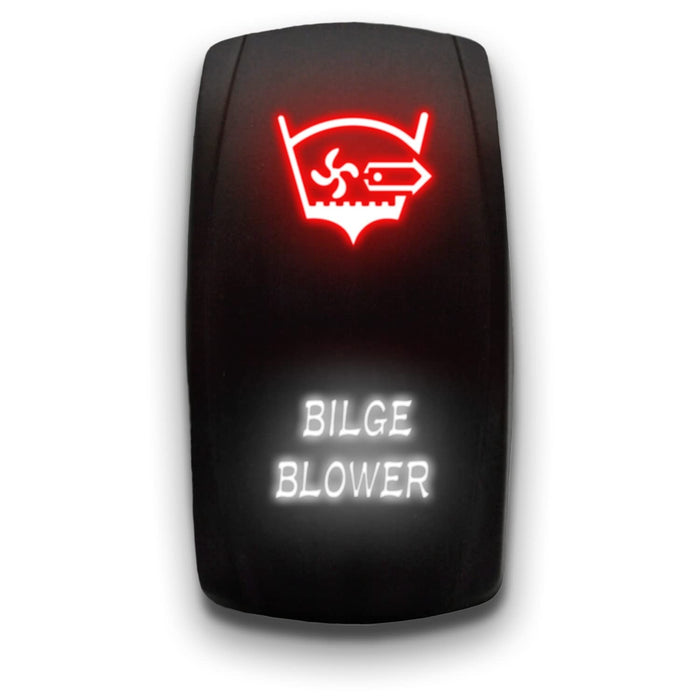 BILGE BLOWER - Laser Etched 5-Pin Single Pole Single Throw Vertical Rocker Switch ON-OFF SPST Toggle Switch 20A 12V