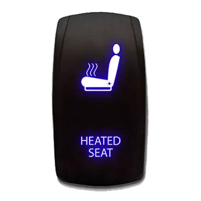 HEATED SEAT - Laser Etched 5-Pin Single Pole Single Throw Vertical Rocker Switch ON-OFF SPST Toggle Switch 20A 12V