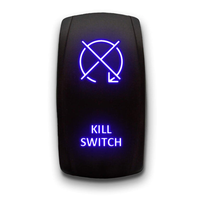 KILL SWITCH - Laser Etched 5-Pin Single Pole Single Throw Vertical Rocker Switch ON-OFF SPST Toggle Switch 20A 12V
