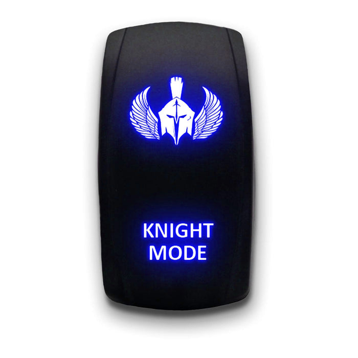 KNIGHT MODE - Laser Etched 5-Pin Single Pole Single Throw Vertical Rocker Switch ON-OFF SPST Toggle Switch 20A 12V -