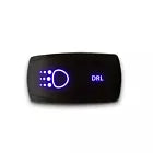 DRL - Laser Etched 5-Pin Single Pole Single Throw Horizontal Rocker Switch ON-OFF SPST Toggle Switch 20A 12V