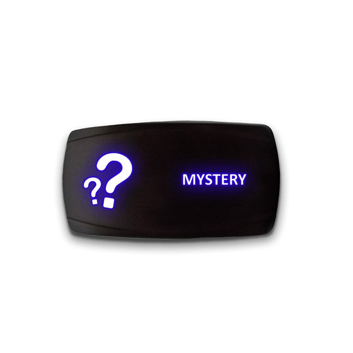 MYSTERY - Laser Etched 5-Pin Single Pole Single Throw Horizontal Rocker Switch ON-OFF SPST Toggle Switch 20A 12V