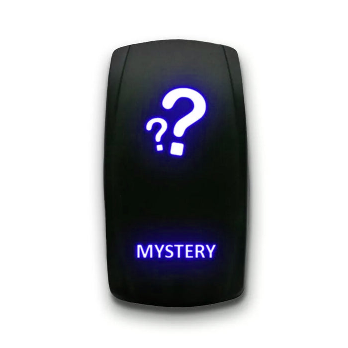 MYSTERY - Laser Etched 5-Pin Single Pole Single Throw Vertical Rocker Switch ON-OFF SPST Toggle Switch 20A 12V