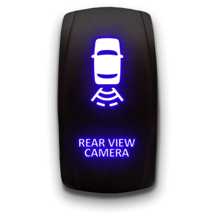 REAR VIEW CAMERA - Laser Etched 5-Pin Single Pole Single Throw Vertical Rocker Switch ON-OFF SPST Toggle Switch 20A 12V