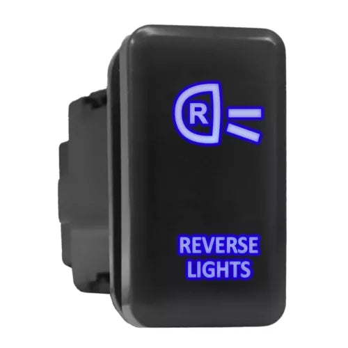 REVERSE LIGHTS - Laser Etched 5-Pin Single Pole Single Throw Vertical Rocker Switch ON-OFF SPST Toggle Switch 20A 12V