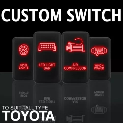 LIKE - Laser Etched 5-Pin Single Pole Single Throw Vertical Rocker Switch ON-OFF SPST Toggle Switch 20A 12V