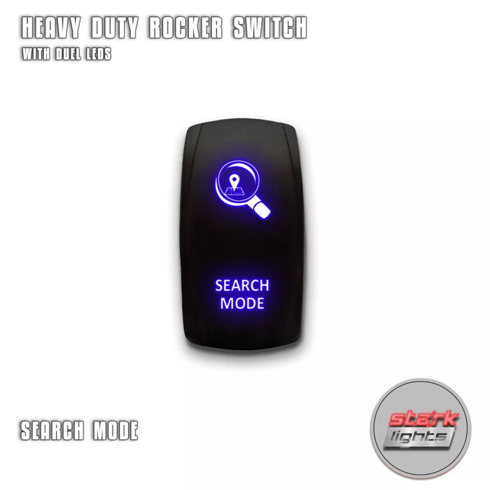 SEARCH MODE - Laser Etched 5-Pin Single Pole Single Throw Vertical Rocker Switch ON-OFF SPST Toggle Switch 20A 12V