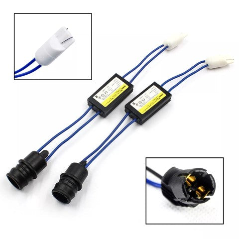 T10 W5W 147 152 158 159 161 168 184 192 193 194 2825 LED Decoder Canceller - Eliminates Error Signal Messgages for LED Side Markers, License Plates etc