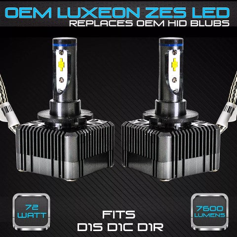 Stark D2 Series 72W 7600LM D2S / D2R / D2C 6000K White Flip Chip Headlight Replacement for HID Xenon Bulbs