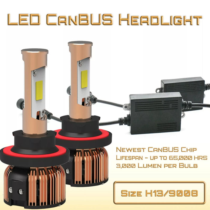 Stark Industries COB Canbus LED Conversion Kit - White 6000K - Dual Hi/Lo Beam - H13 / 9008