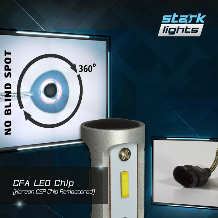 Stark Industries APX Series LED Headlights Conversion Kit - Blue 8000K - Fog Light Bulbs - 880 / 881 / 899 / 893