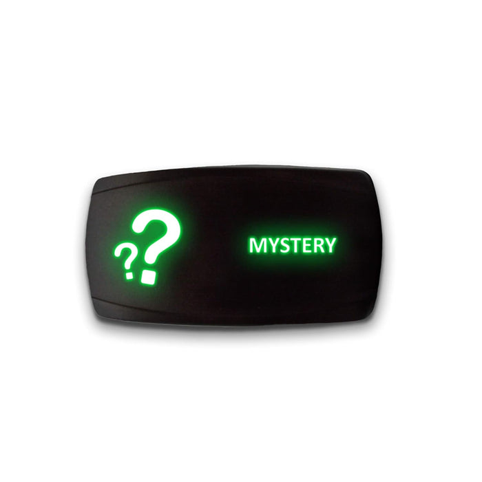 MYSTERY - Laser Etched 5-Pin Single Pole Single Throw Horizontal Rocker Switch ON-OFF SPST Toggle Switch 20A 12V