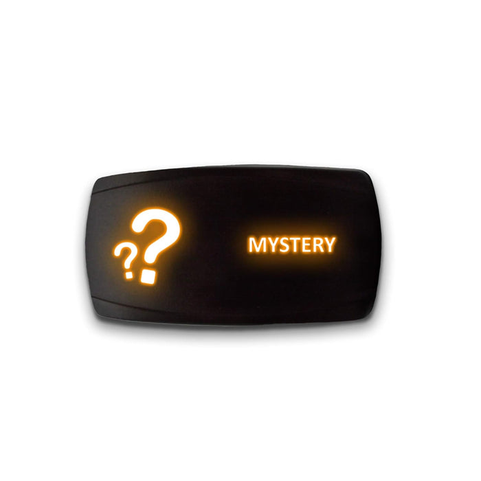 MYSTERY - Laser Etched 5-Pin Single Pole Single Throw Horizontal Rocker Switch ON-OFF SPST Toggle Switch 20A 12V