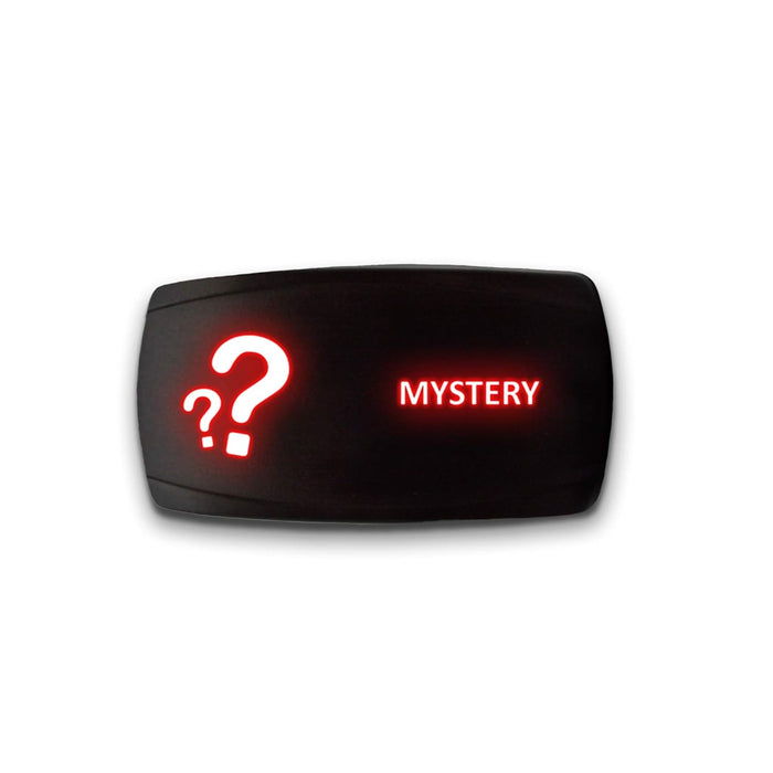 MYSTERY - Laser Etched 5-Pin Single Pole Single Throw Horizontal Rocker Switch ON-OFF SPST Toggle Switch 20A 12V