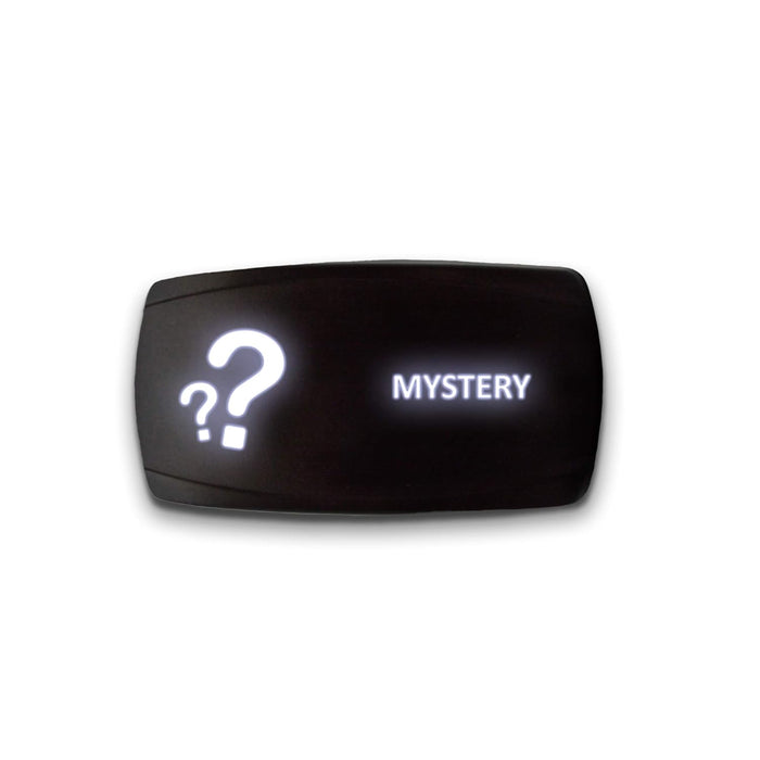 MYSTERY - Laser Etched 5-Pin Single Pole Single Throw Horizontal Rocker Switch ON-OFF SPST Toggle Switch 20A 12V
