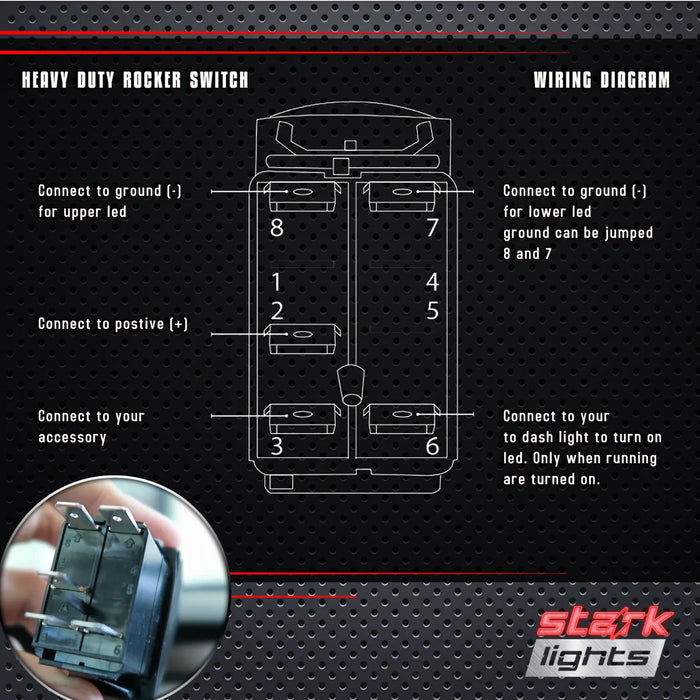 ROAD RAGE - Laser Etched 5-Pin Single Pole Single Throw Vertical Rocker Switch ON-OFF SPST Toggle Switch 20A 12V
